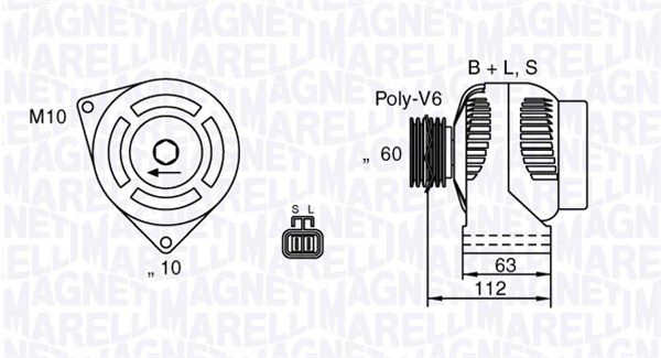 MAGNETI MARELLI Generaator 063532622010